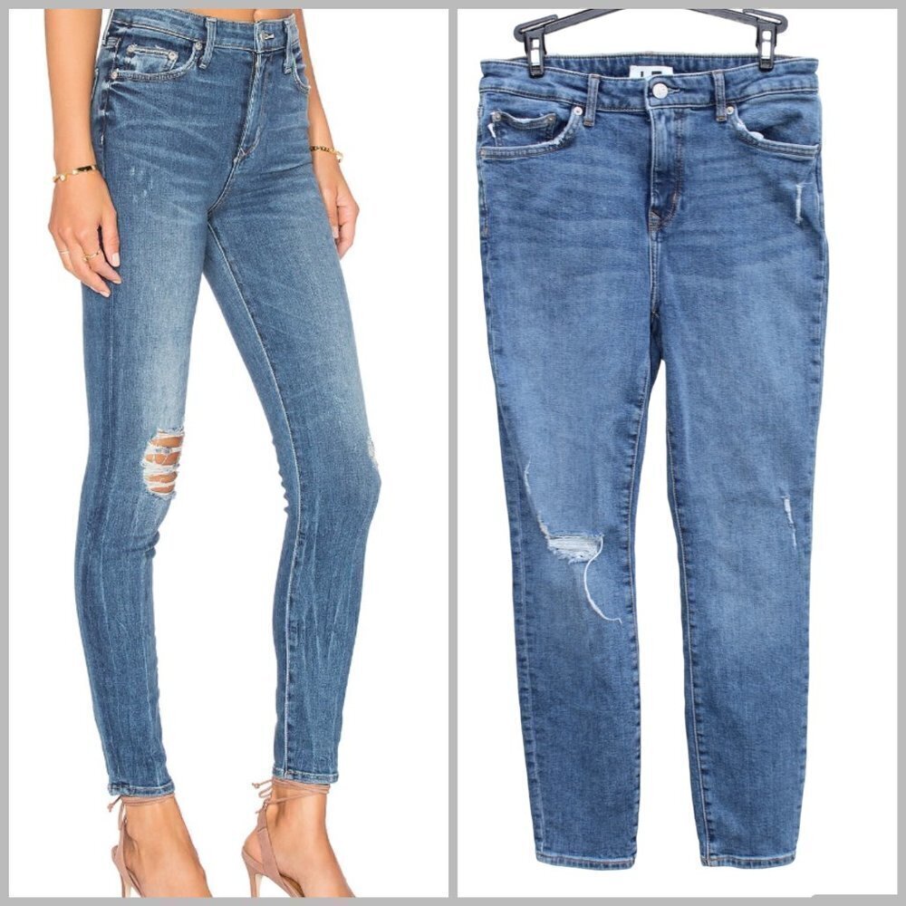Lovers & Friends Mason Larchmont High Rise Skinny Denim Medium Wash Size 28